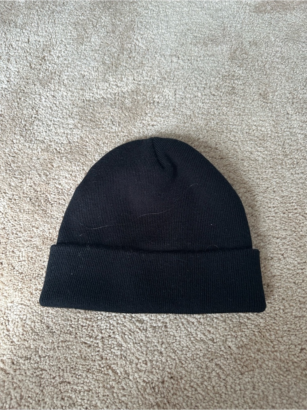 Everyday Black Cuffed Knit Beanie - Unbranded